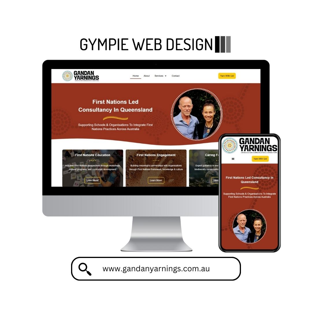 Gandan Yarnings Website Mockup