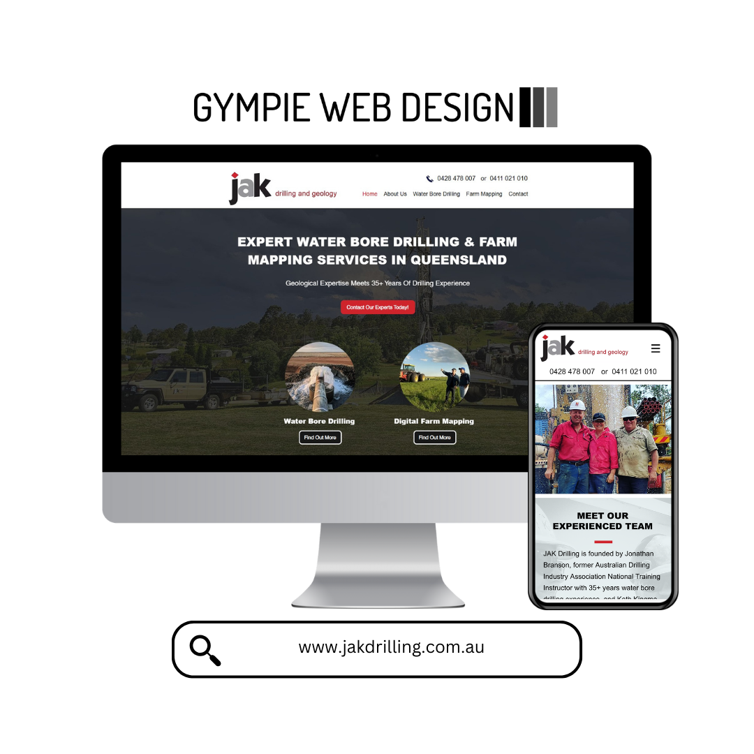 JAK Drilling Website Mockup